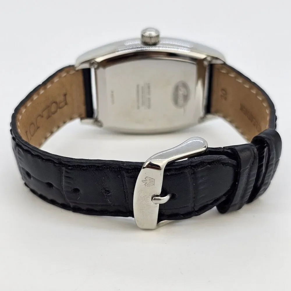 Buran Moonphase‎ Mechanical Watch 34MM Black Dial Leather Bands Limited Edition